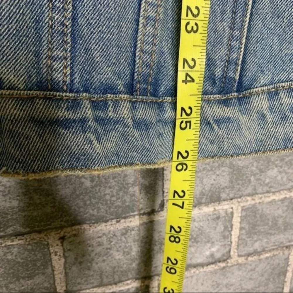 Courtshop BDG Distressed Blue Denim Jacket XL - Picture 9 of 10